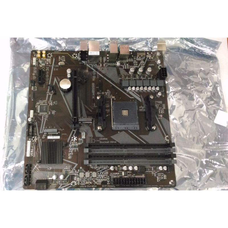 Gigabyte Pamatplate Intel procesorsiem Gigabyte  SALE OUT.  B550M K 1.0 M/B |  B550M K 1.0 M/B | Processor family AMD | Processor socket AM4 | DDR4 DIMM | Memory slots 4 | Supported hard disk drive interfaces 	SATA, M.2 | Number of SATA connectors 4 | Chi