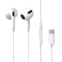 Baseus Vadu austiņas Baseus  Baseus encok c17 in-ear wired headphones with usb type c microphone white (NGCR010002)