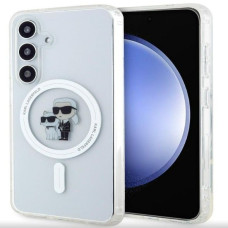 Karl Lagerfeld Aizmugurējais vāciņš Karl Lagerfeld Samsung Galaxy S24 Hardcase IML Karl&Choupette MagSafe Transparent