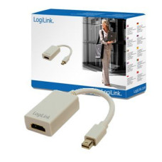Logilink Parveidotājs Logilink  Adapter Mini DisplayPort to HDMI with Audio: HDMI A, Mini DisplayPort