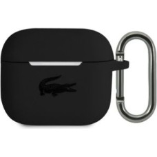 Lacoste Maciņš austiņām Lacoste Apple Airpods 3 Liquid Silicone Glossy Printing Logo Case Black