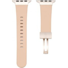 Connect Siksniņa Connect  Watch 42/44/45mm Single loop buckle leather Watch Straps Rose pink