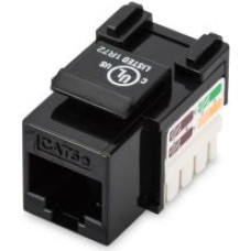 Digitus Parveidotājs Digitus  Class D CAT 5e Keystone Jack DN-93501 Unshielded RJ45 to LSA, Black