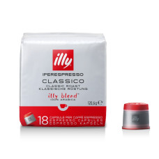 ILLY Iperespresso vidēji grauzdēta melna kafija, kapsulās 18 gab.