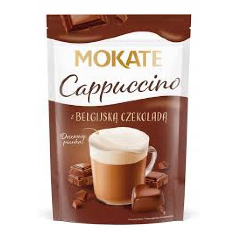 MOKATE Cappuccino, beļģu šokolādes 110g