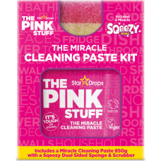 THE PINK STUFF multifunkcionāla tīrīšanas pasta 850g un divpusējs sūklis