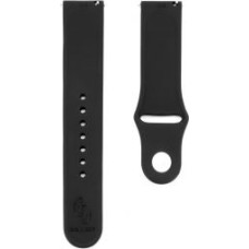Connect Siksniņa Connect  22mm Silicone Loop Watch Strap (S/M 110mm) Black