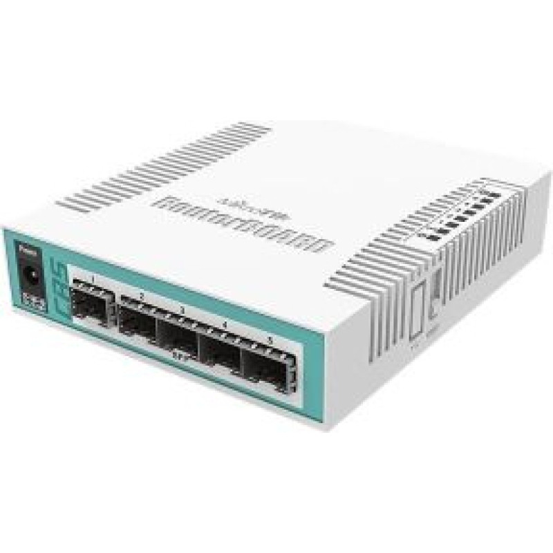 Mikrotik Serveru  - Citi piederumi Mikrotik  | Cloud Router Switch | CRS106-1C-5S | Web Management | Desktop | SFP ports quantity 5 | 12 month(s) | 12 month(s)