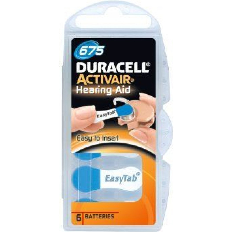 Duracell Cita datorprece Duracell  A675/DA675/ZL675, Zinc air cells, 6 pc(s)