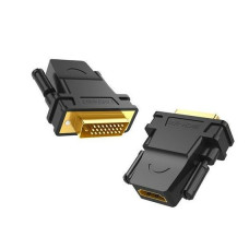 Ilike Parveidotājs iLike  HDMI adapter (female) - DVI 24 + 1 (male) FHD 60 Hz Black