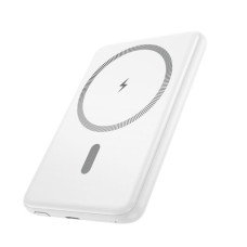 Hoco Ārējais akumulators Hoco  J140A Tony PD20W ultra-thin magnetic power bank(5000mAh) White
