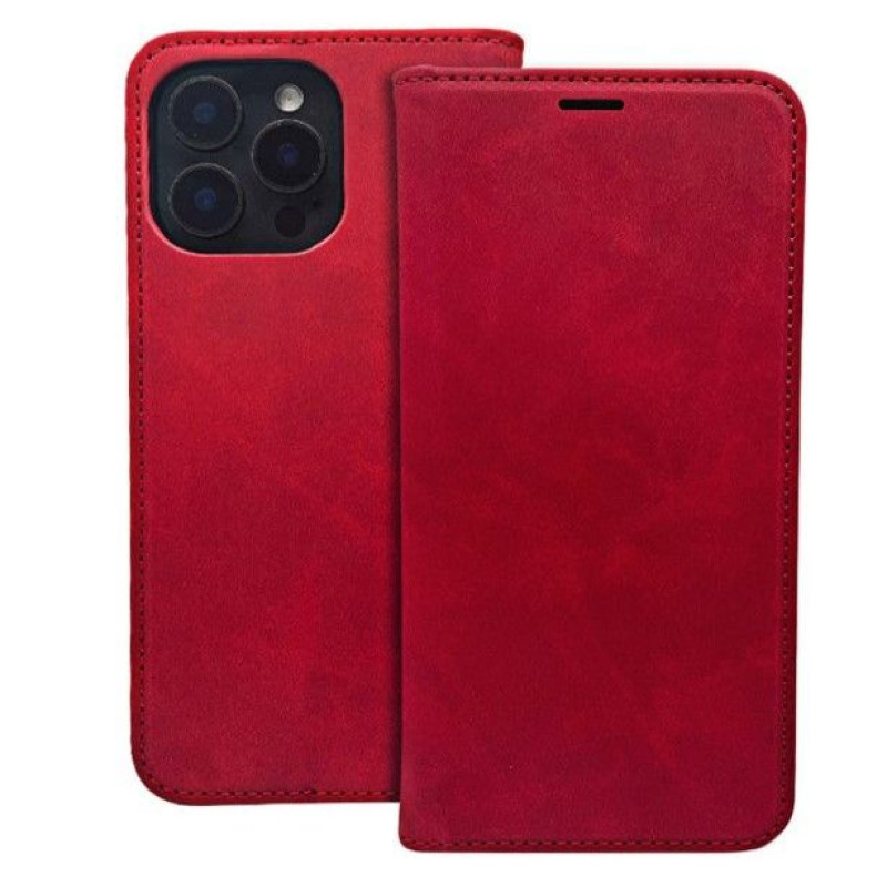 Ilike Atveramie maciņi iLike Samsung Galaxy A05S Smart Suede case Red