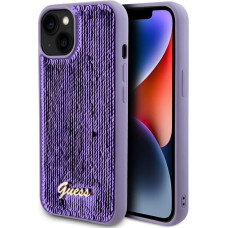 Guess Aizmugurējais vāciņš Guess - Guess Sequin Script Logo Case for iPhone 13 Purple