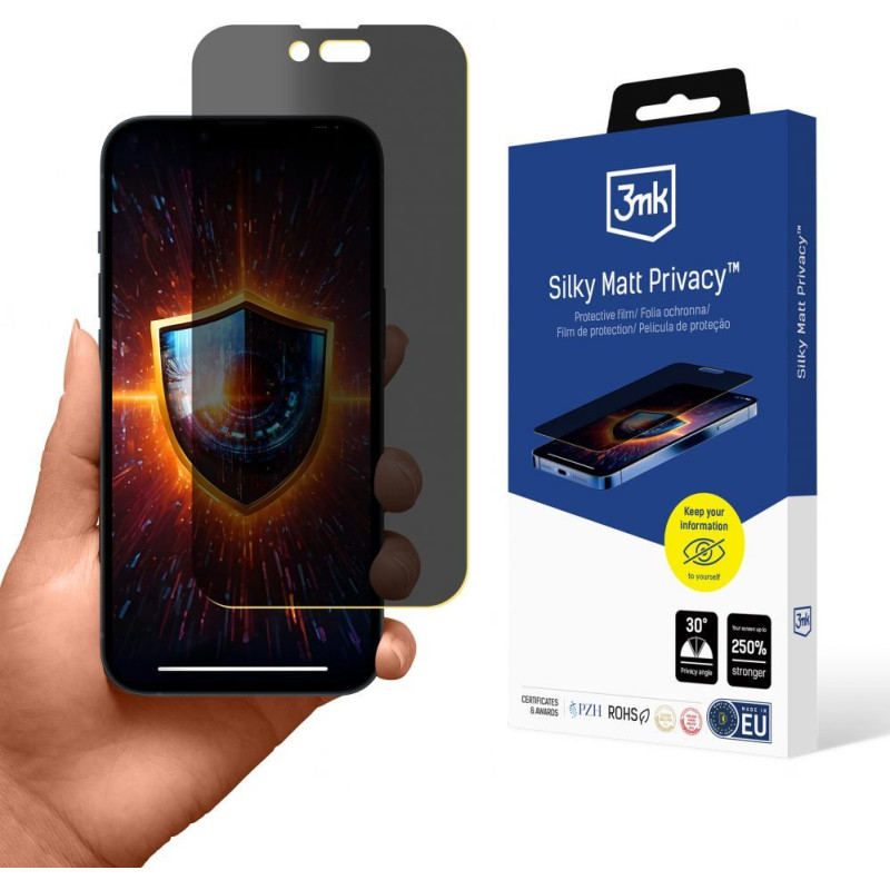 3MK Cits mobilo telefonu aksesuārs 3MK  Apple iPhone 14 Pro - 3mk Silky Matt Privacy