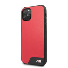 BMW Aizmugurējais vāciņš BMW Apple iPhone 11 Pro Hardcase Smooth PU Leather Red