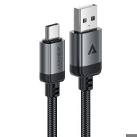 Acefast Kabelis Acefast  C20-04 USB-A to USB-C aluminum alloy charging data cable Black