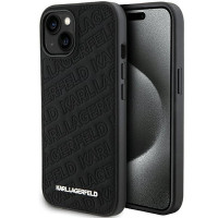 Karl Lagerfeld Aizmugurējais vāciņš Karl Lagerfeld Apple Karl Lagerfeld Quilted K Pattern case for iPhone 15 - black