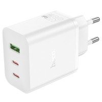 Hoco Adapteris Hoco  N51 Scenery PD65W(2C1A) charger(EU) White