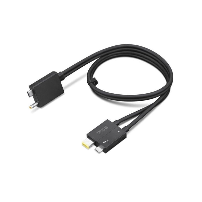 Lenovo Kabelis Lenovo  ThinkPad Thunderbolt 4 WorkStation Dock Split Cable 4X91K16970 Black, 0.7 m