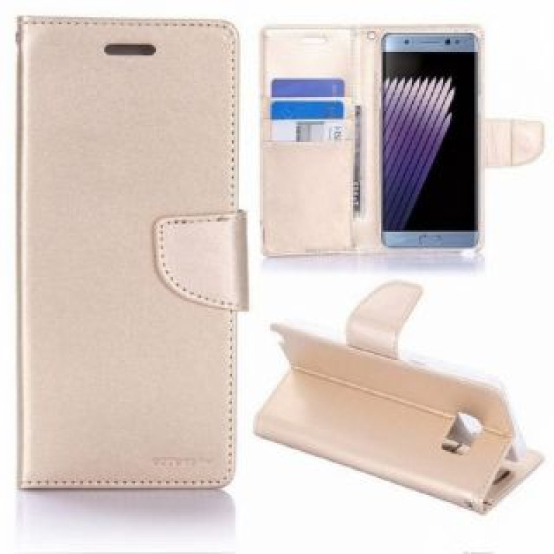 Mercury Atveramie maciņi Mercury Apple iPhone X/XS Bravo Diary Gold
