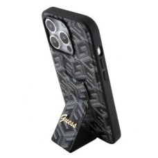 Guess Aizmugurējais vāciņš Guess Apple Guess PU Grip Stand G Cube Case for iPhone 15 Pro Black