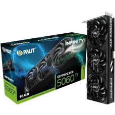 Palit Grafiskās karte / Video kartes Palit  Graphics Card||NVIDIA GeForce RTX 5060 Ti|16 GB|GDDR7|128 bit|PCIE 5.0 16x|Memory 1750 MHz|Triple slot Fansink|1xHDMI|3xDisplayPort|NE7506T019T1-GB2061S