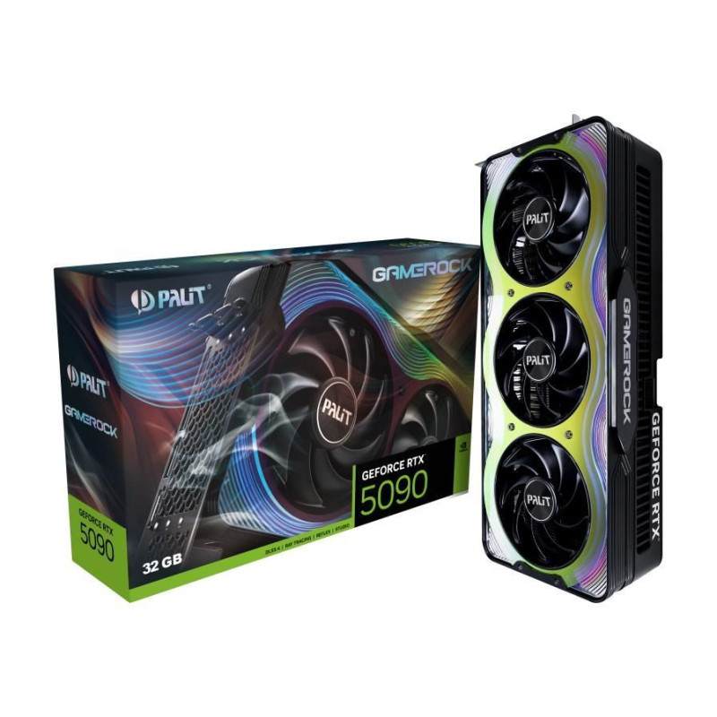 Palit Grafiskās karte / Video kartes Palit  Graphics Card||NVIDIA GeForce RTX 5090|32 GB|GDDR7|512 bit|PCIE 5.0 16x|Triple slot Fansink|1xHDMI|3xDisplayPort|NE75090019R5-GB2020G