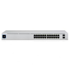Ubiquiti Nevadāms centrmezgls UBIQUITI  Switch||USW-24-POE|Type L2|Desktop/pedestal|Rack|24x10Base-T / 100Base-TX / 1000Base-T|2xSFP|PoE+ ports 16|95 Watts|USW-24-POE