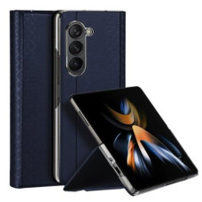 Dux Ducis Aizmugurējais vāciņš Dux Ducis Samsung Galaxy Z Fold5 5G Bril Leather Flip Wallet Case Blue