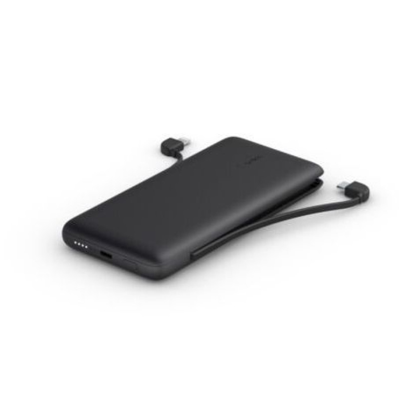 Belkin Ārējais akumulators Belkin  BOOST CHARGE Plus Power Bank 10000 mAh, Integrated LTG and USB-C cables, Black, 18 W