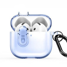 Dux Ducis Maciņš austiņām Dux Ducis Apple AirPods 4 PECL Series PC+TPU Cover with Hook Blue