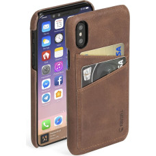 Krusell Maciņi Krusell Apple Sunne 2 Card Cover Apple iPhone X vintage cognac (61104)