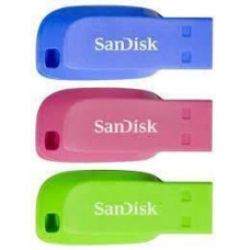 Sandisk By Western Digital Zibatmiņa SANDISK BY WESTERN DIGITAL  MEMORY DRIVE FLASH USB2 16GB/3PCS SDCZ50C-016G-B46T SANDISK