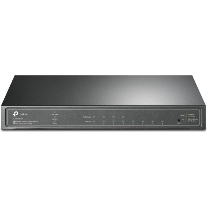 Tp-Link Nevadāms centrmezgls TP-Link  Switch||TL-SG2008P|Type L2+|Desktop/pedestal|8x10Base-T / 100Base-TX / 1000Base-T|PoE+ ports 4|62 Watts|TL-SG2008P