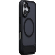Evelatus Aizmugurējais vāciņš Evelatus Apple iPhone 16 Rubber Coated MagSafe With Stand Case Black