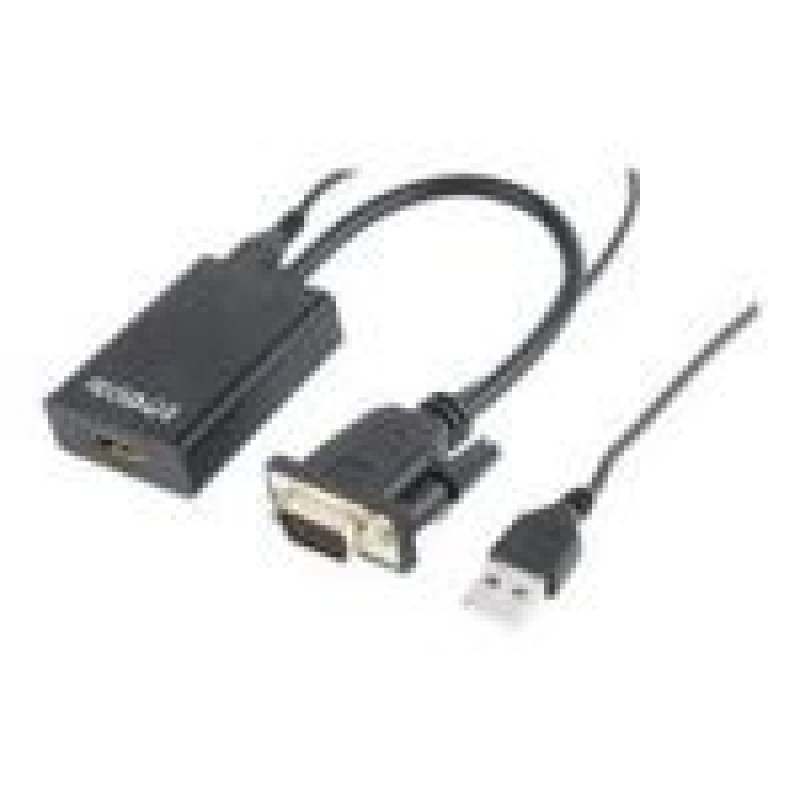 Gembird Datoru piederumi Gembird  A-VGA-HDMI-01  VGA to HDM