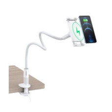 Choetech Dokstacija Choetech  2in1 flexible phone holder with wireless charger 10W White