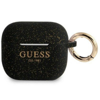 Guess Maciņš austiņām Guess Apple AirPods 3 cover Silicone Glitter Black