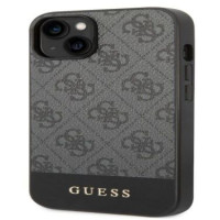 Guess Aizmugurējais vāciņš Guess Apple Phone 14 Plus Stripe Case Grey