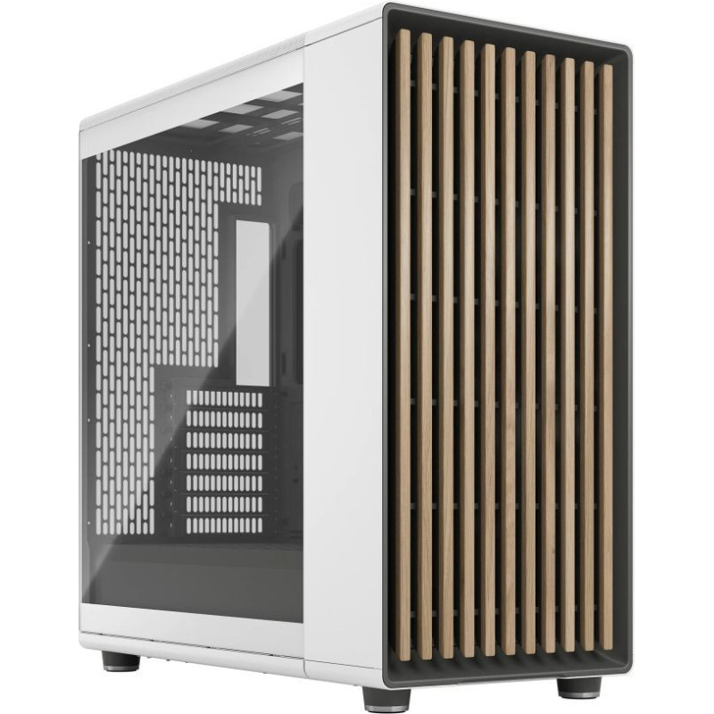 Fractal Design Datoru korpusi Fractal Design  Computer Case | North XL | Chalk White TG Clear | ATX | Power supply included No