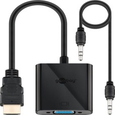 Goobay Parveidotājs Goobay  HDMI/VGA adapter, nickel plated 68793 Black