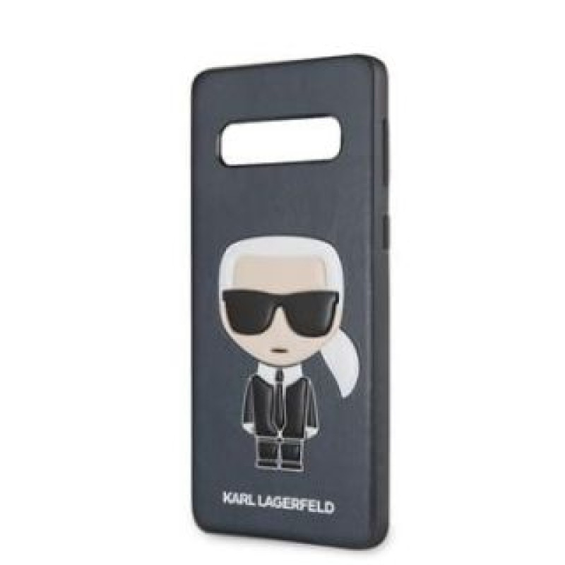 Karl Lagerfeld Aizmugurējais vāciņš Karl Lagerfeld Samsung Galaxy S10 Ikonik Full Body PC/TPU Case Blue