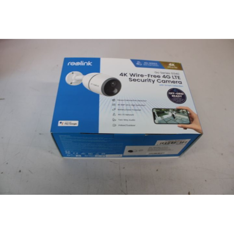 Reolink Web kamera Reolink  SALE OUT.  Go Series G340 4K 4G LTE Wire Free Camera, White, DEMO |  4G LTE Wire Free Camera | Go Series G340 | Bullet | 8 MP | Fixed | IP65 | H.265 | Micro SD, Max. 128GB | DEMO