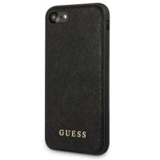 Guess Aizmugurējais vāciņš Guess Apple iPhone 7/8/SE2020/SE2022 Saffiano PU Silicone Case Black