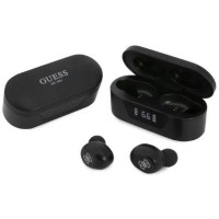 Guess Bezvadu austiņas Guess  TWS Bluetooth Headphones + Docking Stat Black