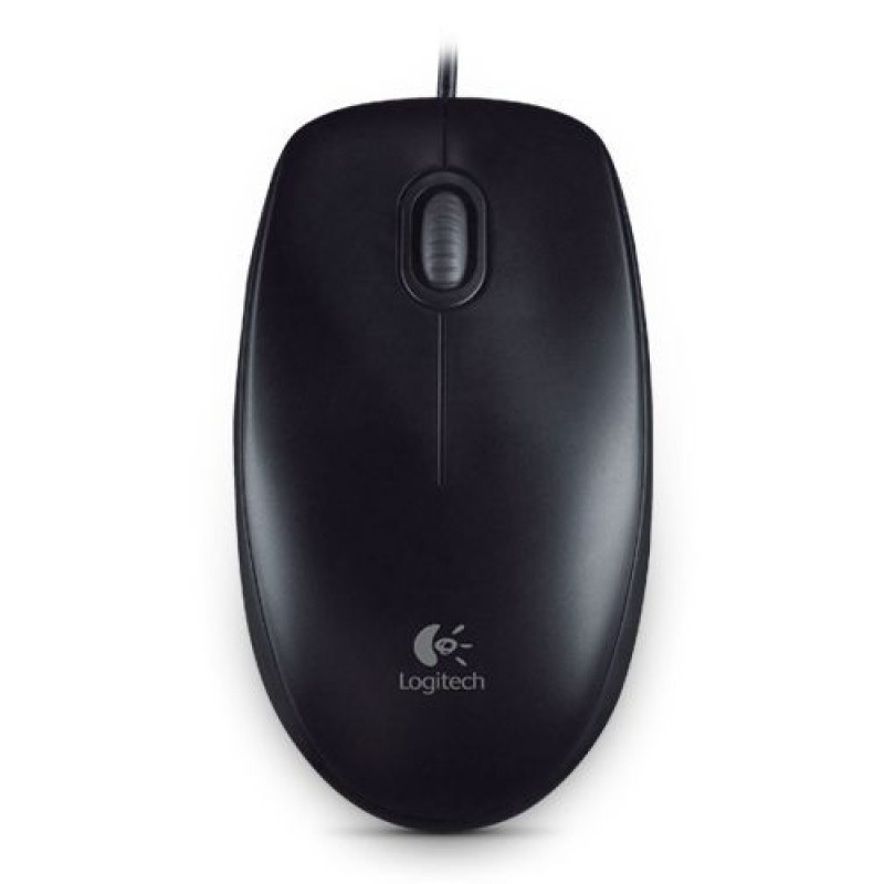 Logitech Datora pele Logitech  Mouse B100 Wired, Black