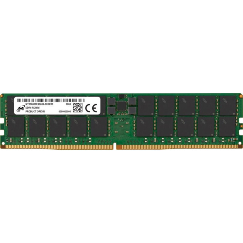Micron Operatīv atmiņa DDR3 Micron  Server Memory Module||DDR5|64GB|RDIMM|4800 MHz|CL 40|1.1 V|MTC40F2046S1RC48BA1R