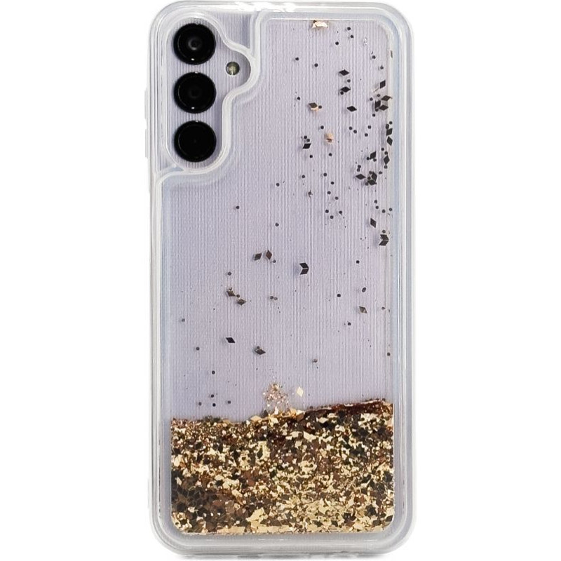 Ilike Aizmugurējais vāciņš iLike Samsung Galaxy A34 5G Silicone Case Water Glitter Gold