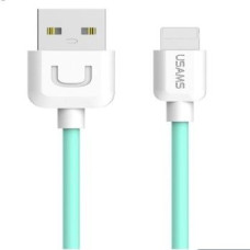 Usams Kabelis USAMS Apple US-SJ097 U-Turn Durable TPE Universal Lightning to USB Data&Fast 2A Charger Cable 1m Green