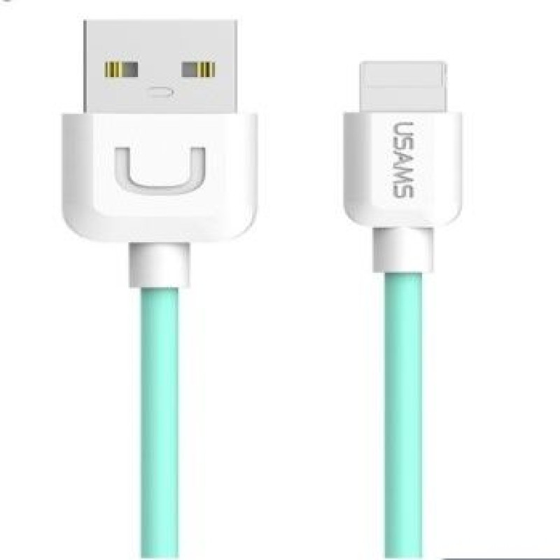 Usams Kabelis USAMS Apple US-SJ097 U-Turn Durable TPE Universal Lightning to USB Data&Fast 2A Charger Cable 1m Green